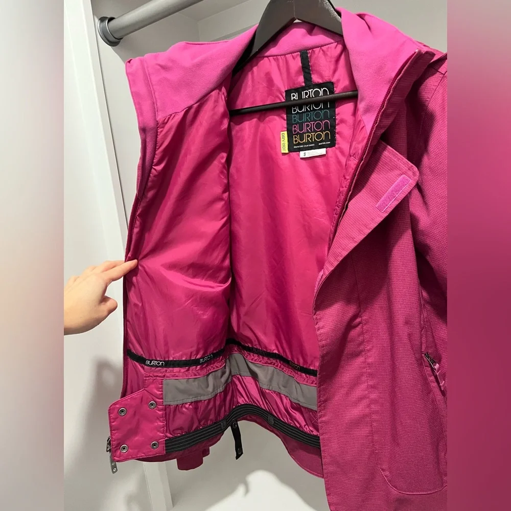 Burton Dry Ride Women's Fuchsia Snowboard Ski Jacket small magenta - Picture 8 of 14